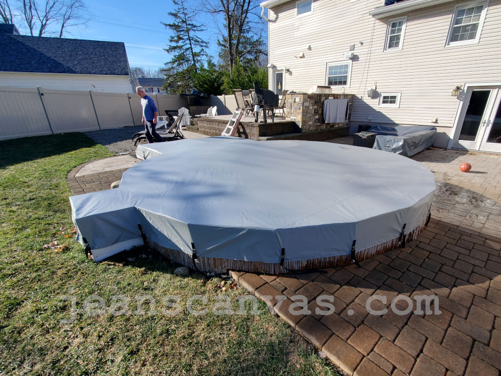 Pool cover repair 3