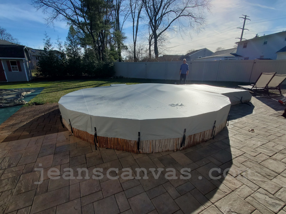 Pool cover repair 2